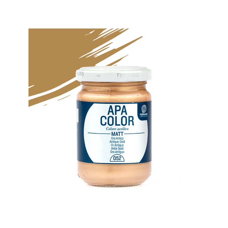 APA Color vopsea acrilică, 150 ml - 52, antique gold
