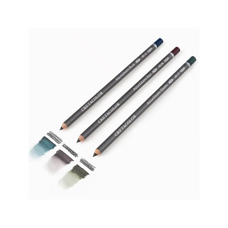Cretacolor Watercolor Graphite Pocket Set Set creioane grafit solubile în apă , 6 bucăți, cutie metalică