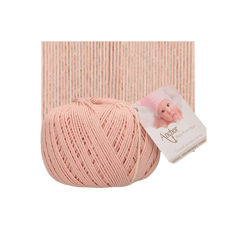 Fire de croșetat, Baby Pure Cotton, 50 g, 00432 pudră