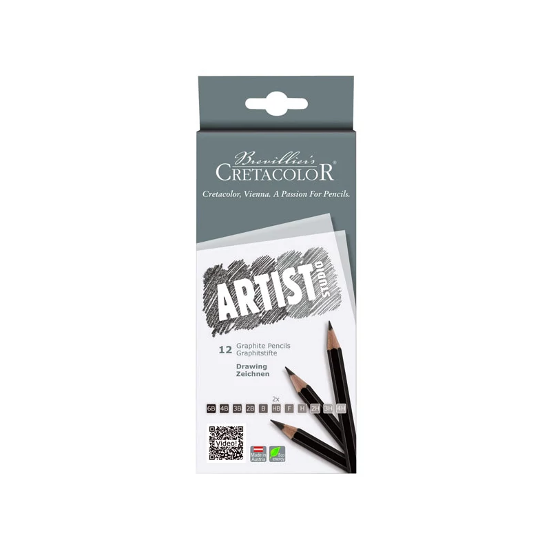 Set creioane grafit Cretacolor Artist Studio, 12 buc