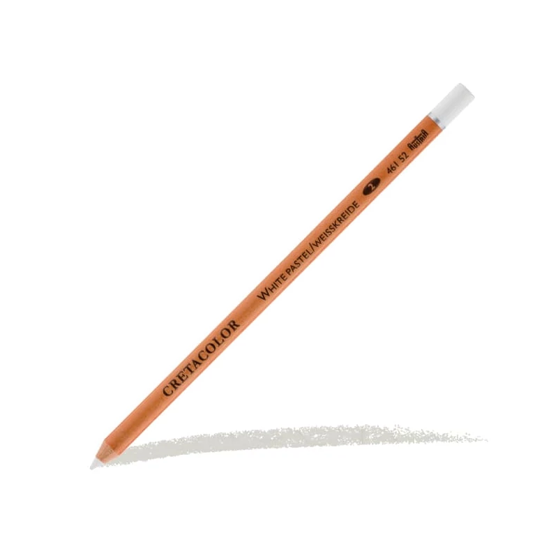 Creion Cretacolor - pastel alb, uscat, mediu