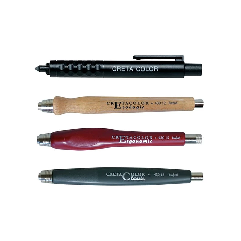 Creion mecanic Cretacolor pentru mina  de 5,6 mm - cilindric, din lemn