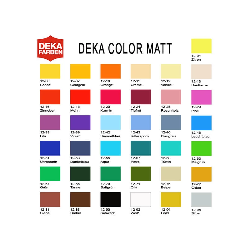 Vopsea acrilică Deka Color Matt 25 ml - 18 roșu mac