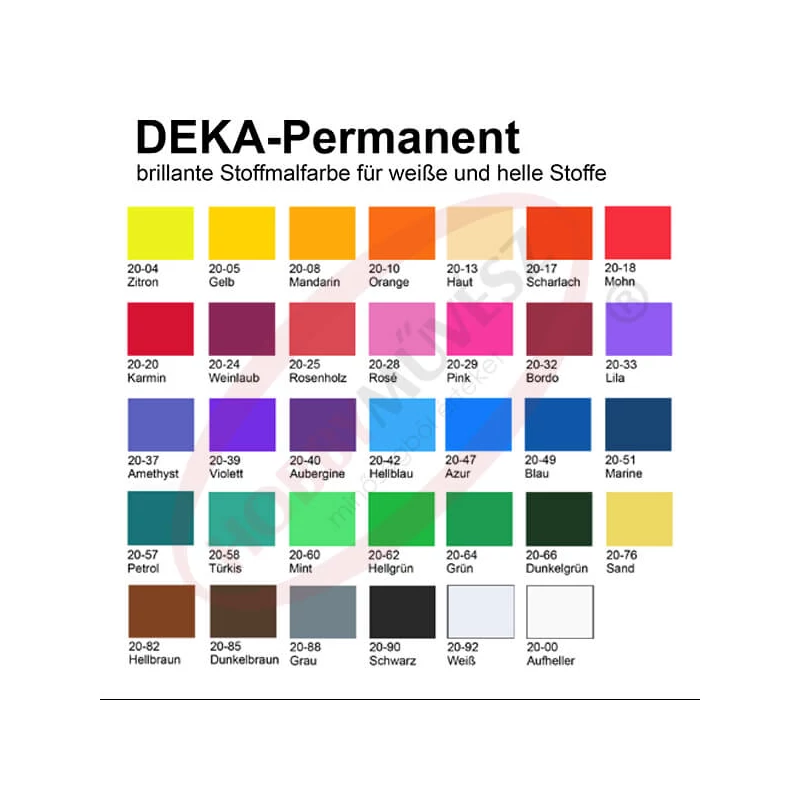 Deka Permanent vopsea textil pentru materiale de culoare deschisă - 00  luminant incolor