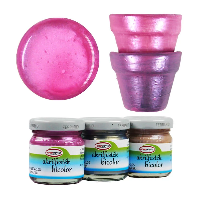 Vopsea acrilică Hobby Artist , 40 ml - bicolor, 108, rosu/violet