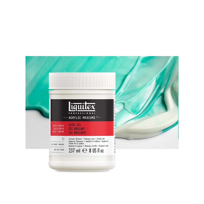 Liquitex Gloss Gel medium de îngroșare, 237 ml - lucios