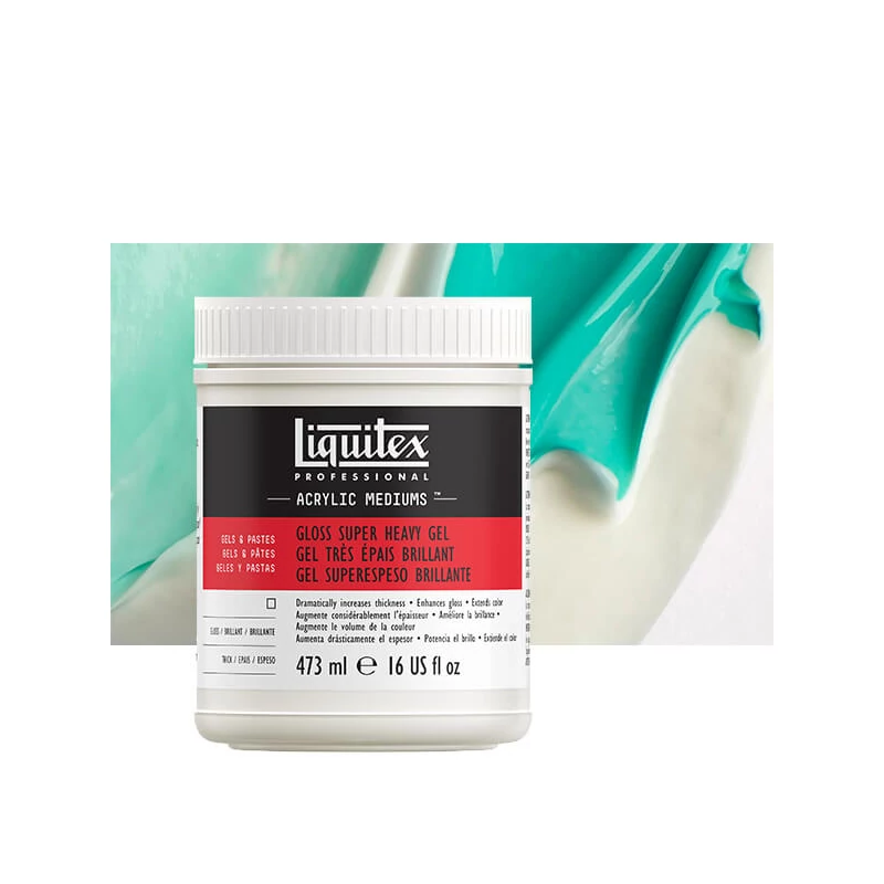  Liquitex Gloss Super Heavy Gel, medium de îngroșare473 ml - lucios
