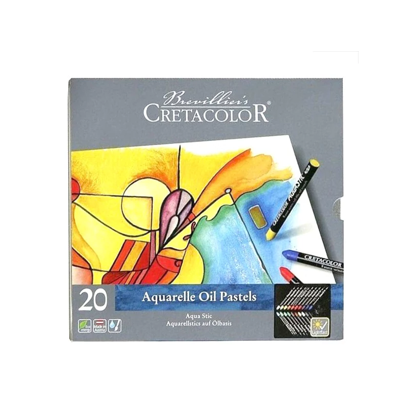 Cretacolor Aqua Stic akvarellkréta készlet - 20 db, fémdobozos