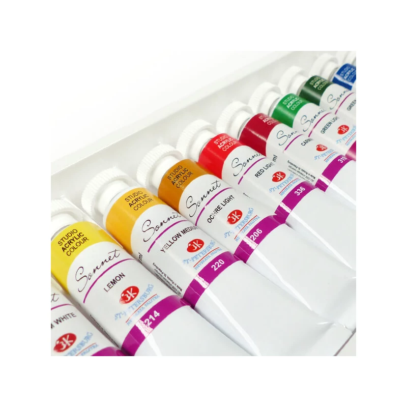 Sonnet set vopsea acrilică - 12x10 ml