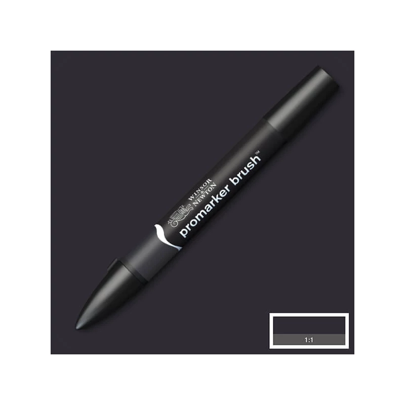 Marker tip pensulă cu alcool cu două vârfuri Promarker Brush - XB, black
