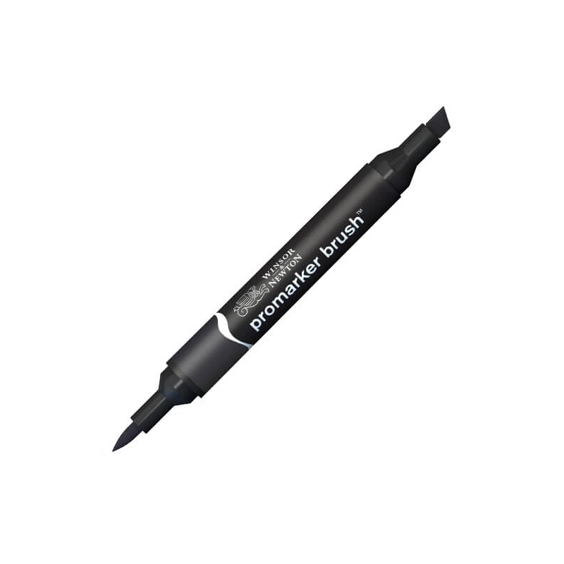 Marker tip pensulă cu alcool cu două vârfuri Promarker Brush - XB, black