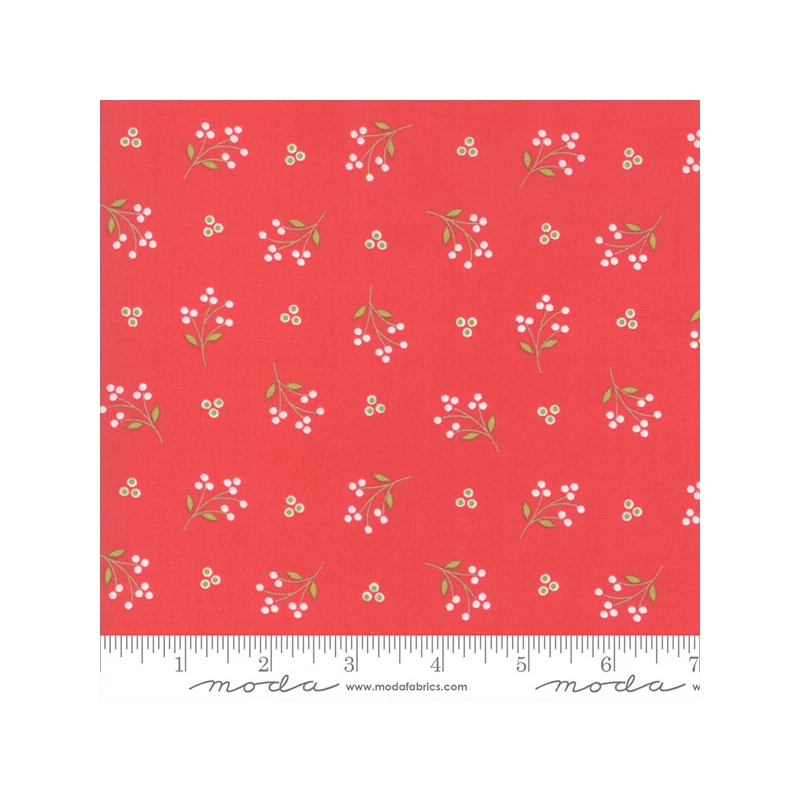 Material patchwork  - Moda - Holliberry by Corey Yoder 29093-12 scarlet