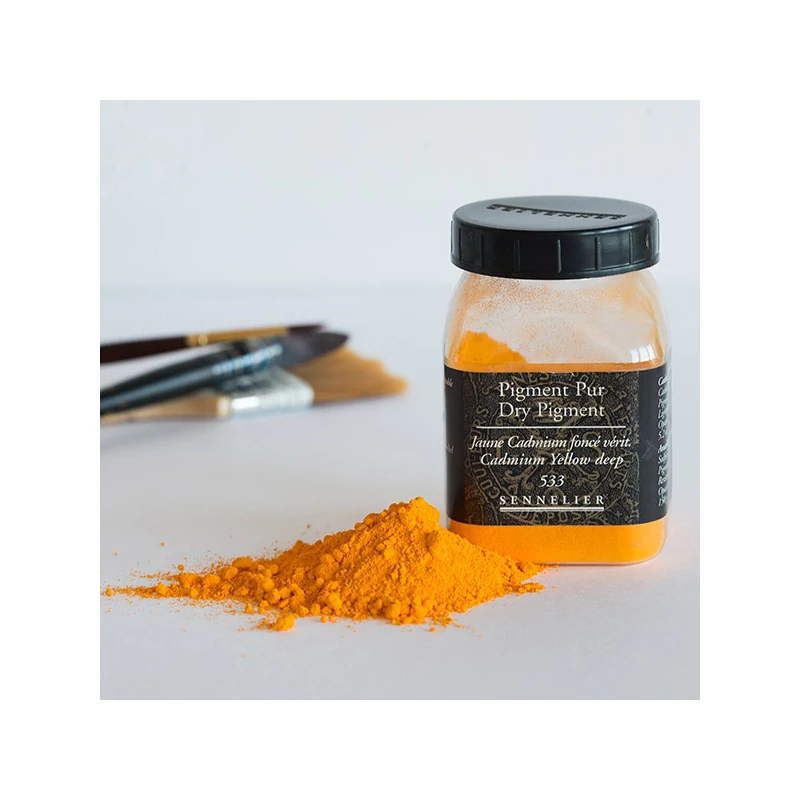 Pigment Sennelier  - 533, cadmium yellow deep, 150 g