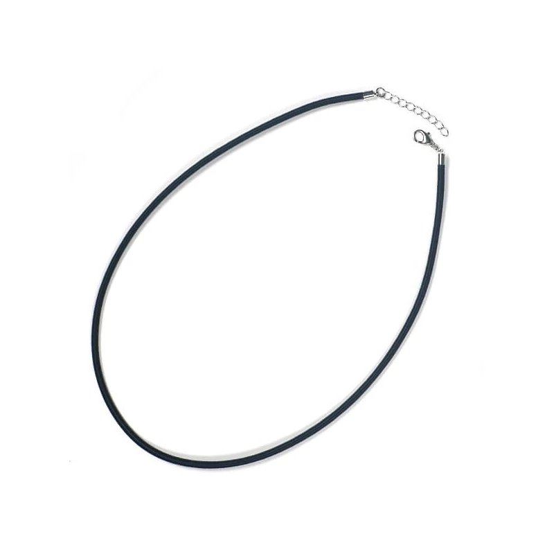 Colier din mătase cu armătură, 4 mm - roz