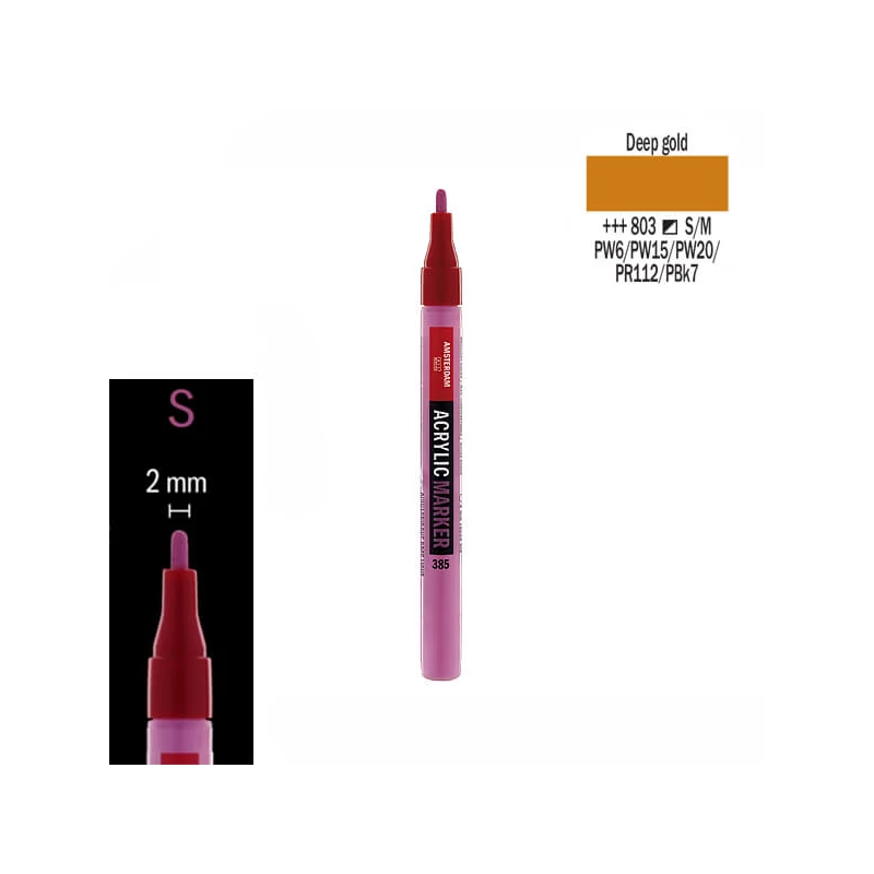 Talens Amsterdam marker acrilic, S - 803, deep gold
