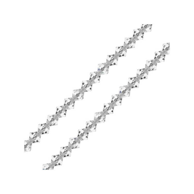 Colier din Mărgele conice de cristal  Preciosa, 4 mm - Cristal