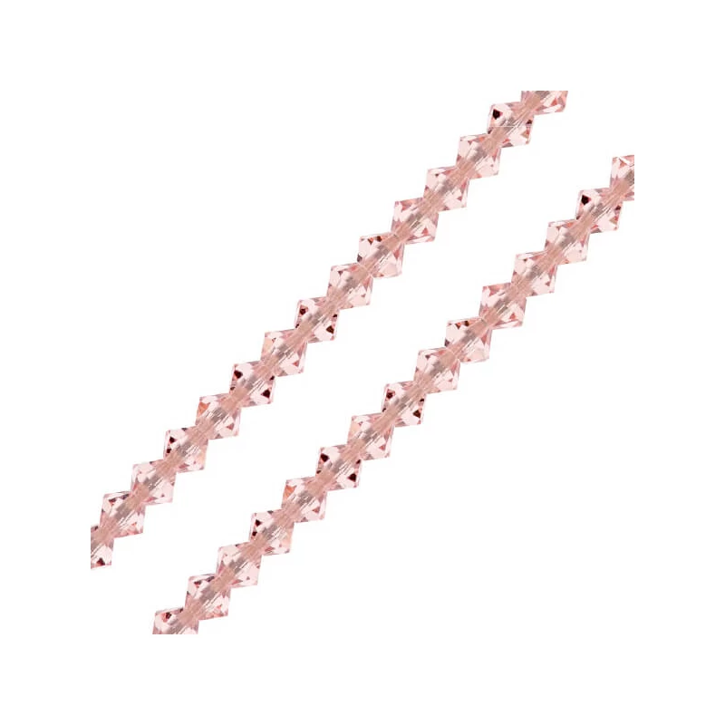 Colier din Mărgele conice de  cristal Preciosa, 4 mm - Light Rose