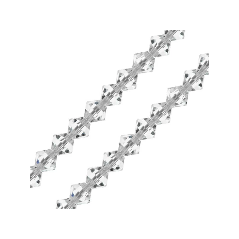 Colier din Mărgele conice de  cristal Preciosa, 6 mm - Cristal