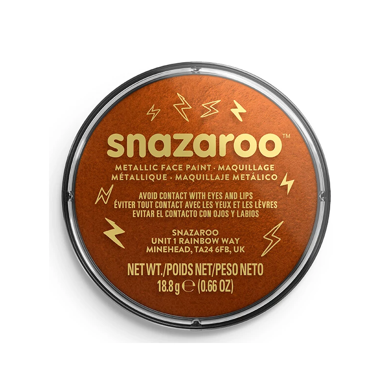 Snazaroo arcfesték korong - metál réz, electric copper 755