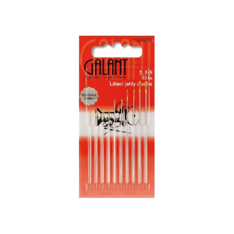 Set ace de cusut - lung, nr. 3-9, 10 buc