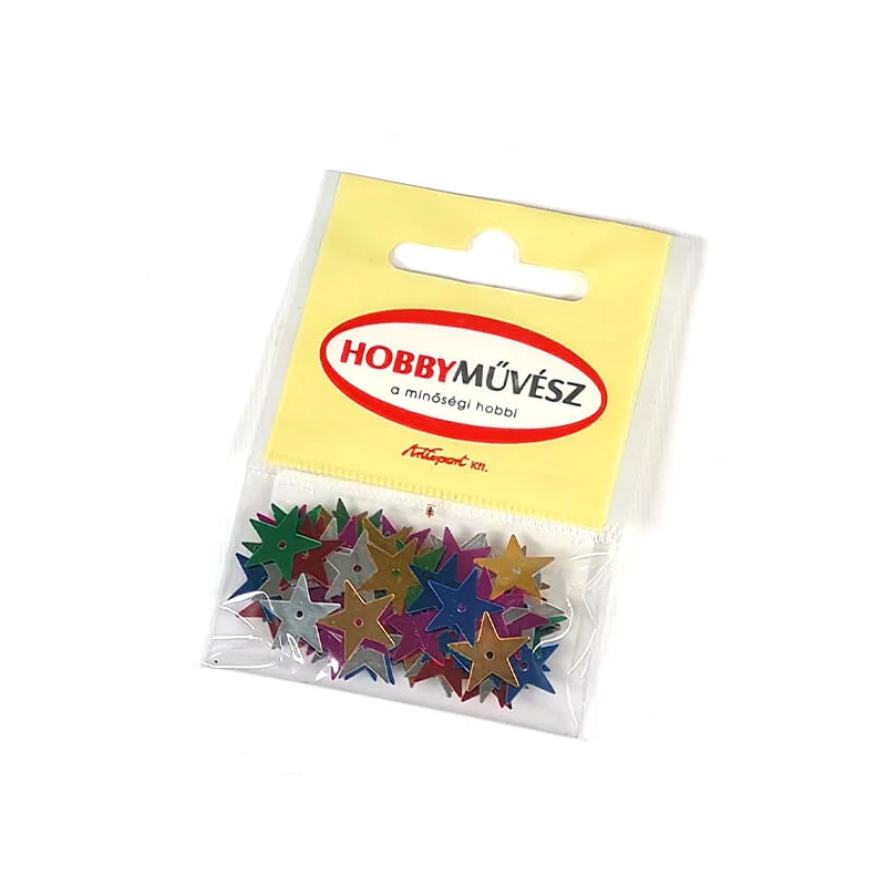 Paiete, de cusut 2 g - stea, multicolor