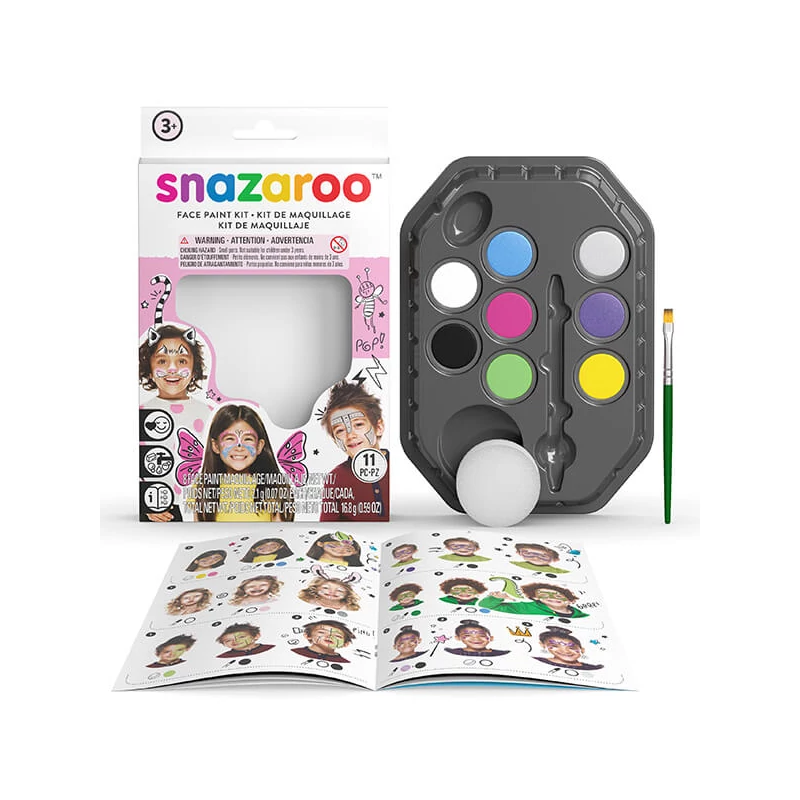 Set de vopsea de față Snazaroo - Pentru Fete