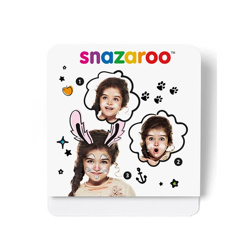 Set de vopsea de față Snazaroo, mini - iepuraș