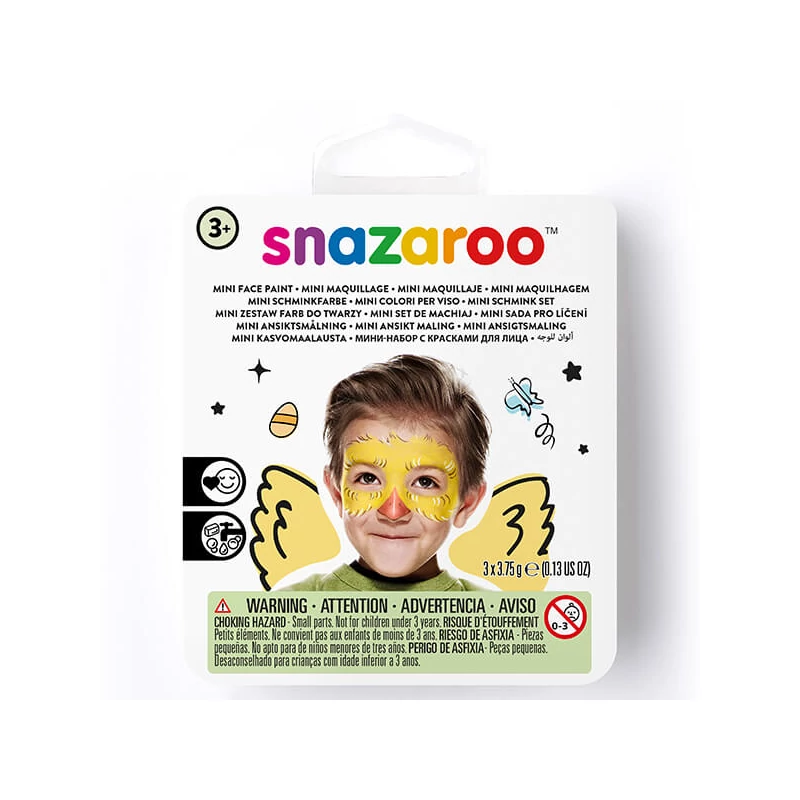 Set de vopsea de față Snazaroo, mini - pui