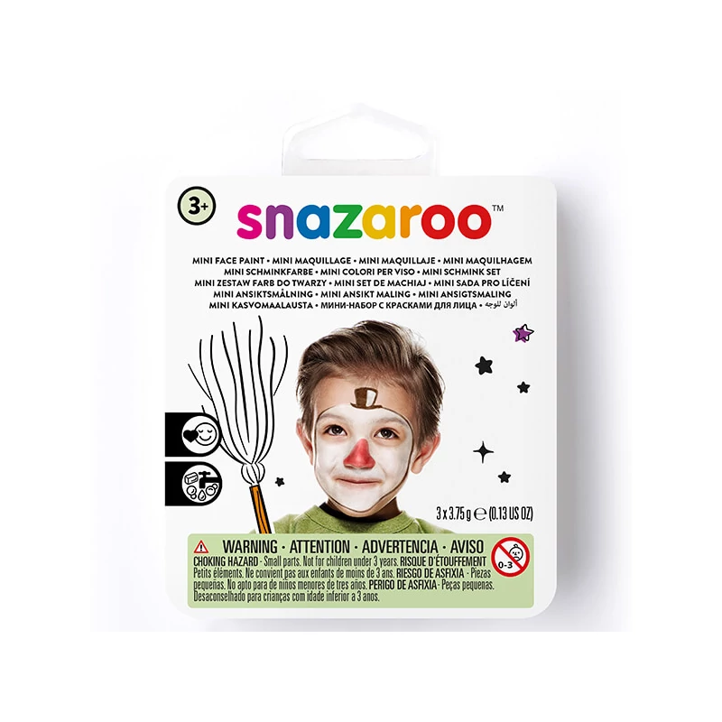 Set de vopsea pentru fata Snazaroo, mini - om de zapada