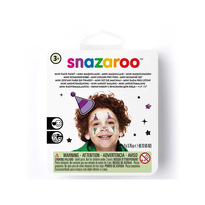 Set de vopsea de față Snazaroo, mini - clovn, bufon de curte