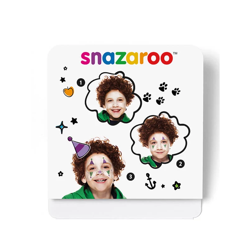 Set de vopsea de față Snazaroo, mini - clovn, bufon de curte