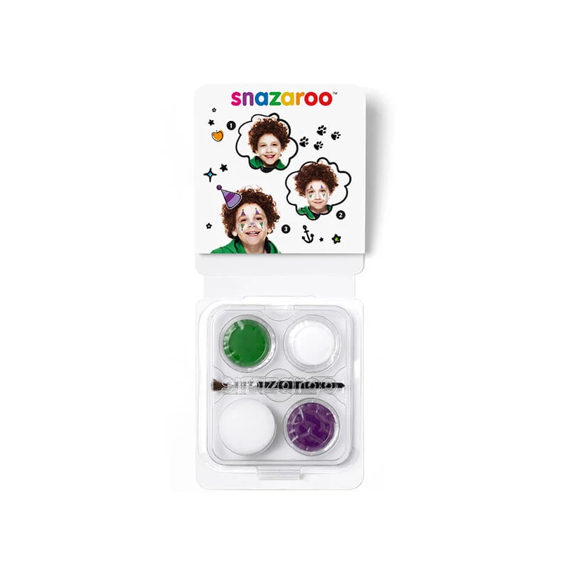 Set de vopsea de față Snazaroo, mini - clovn, bufon de curte
