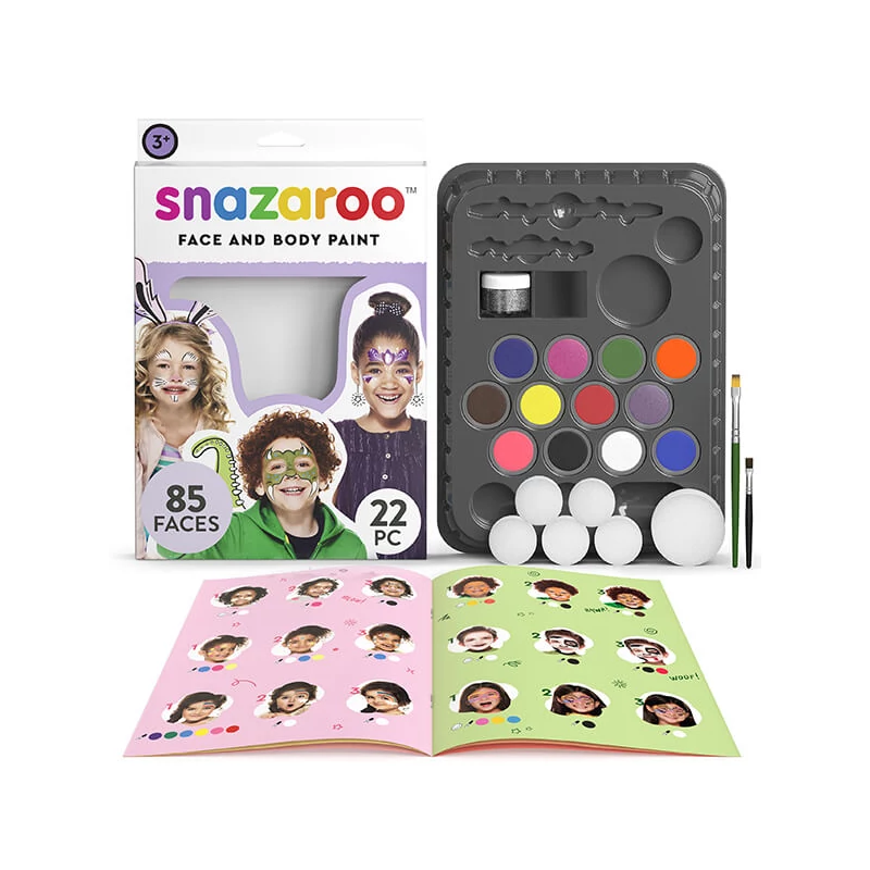 Set pictură pe față Snazaroo - Ultimate party pack, 22 buc