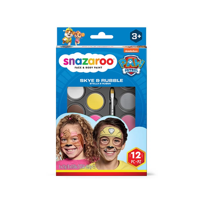 Snazaroo Set pictură facială, Patrula Cățelușilor - Skye și Rubble