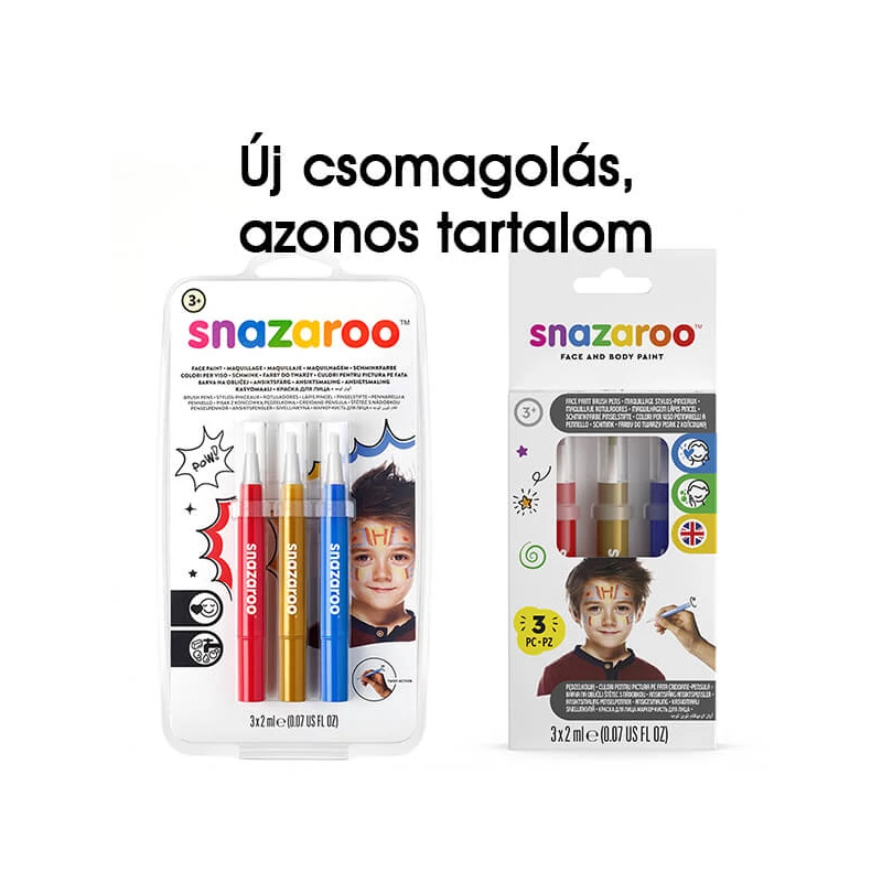Set markere pentru pictura pe față Snazaroo - Aventura