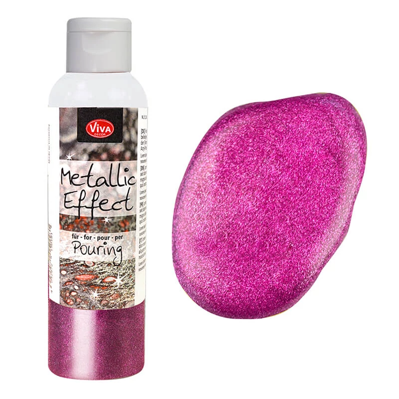 Vopsea Pouring Metallic Effect , 120 ml - magenta