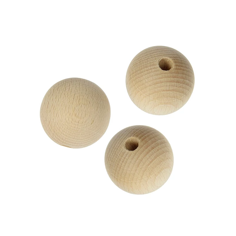 Bile din lemn în pachet , semiperforate - 40 mm, 3 buc