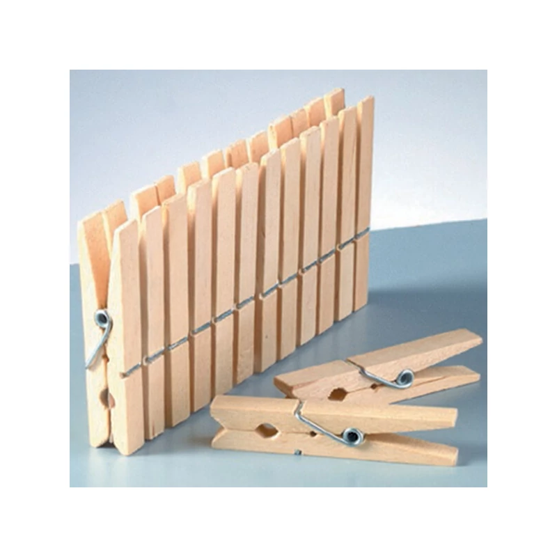 Clip lemn, 72 mm - natural, 1 buc