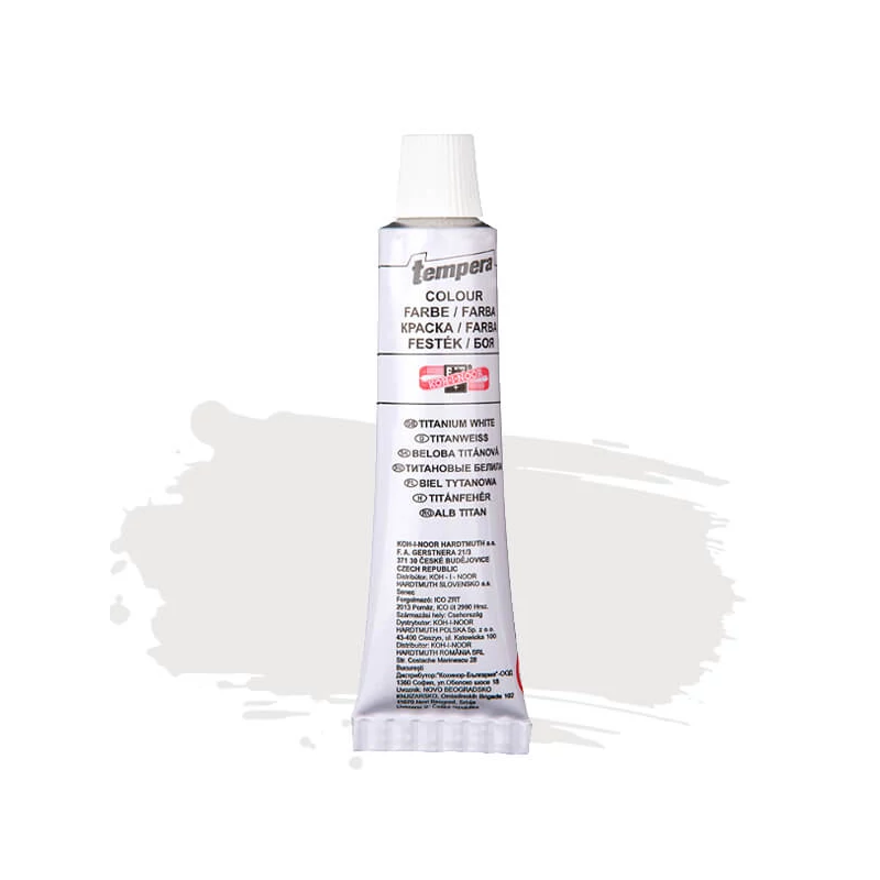 KOH-I-NOOR temperă, 16 ml - titanium white