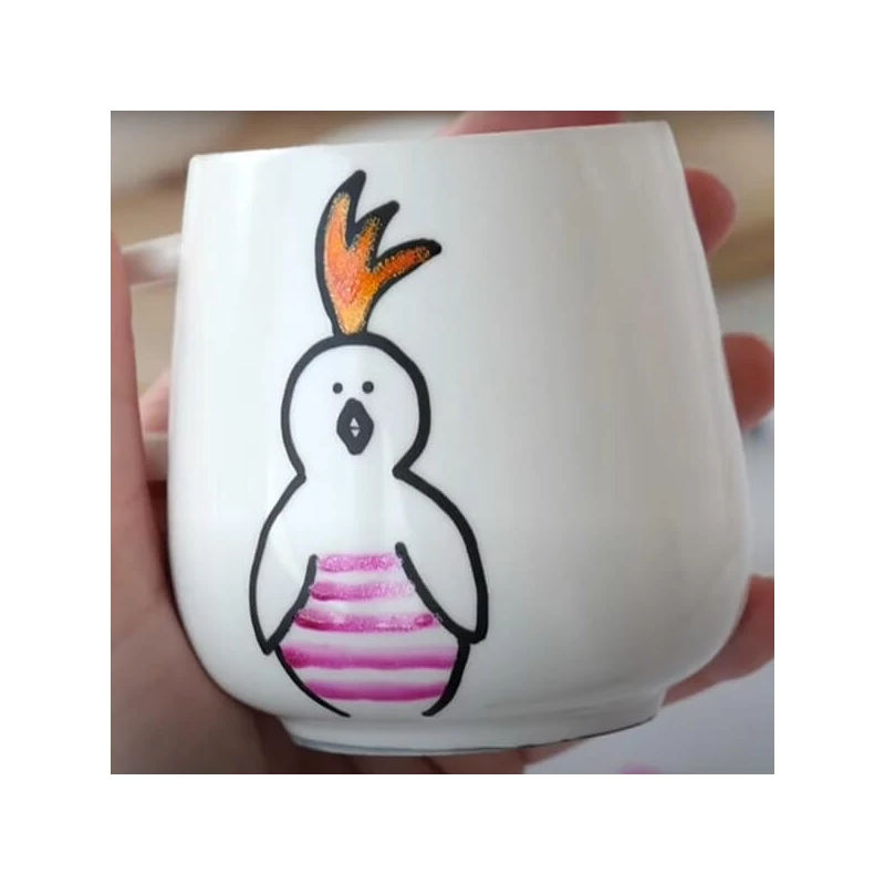 Set markere pentru sticlă și porțelan, Kreul Glitter