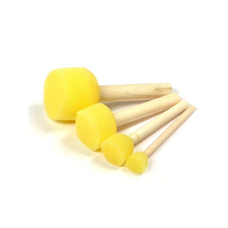 Set de pensule cu burete, rotund - 4 dimensiuni