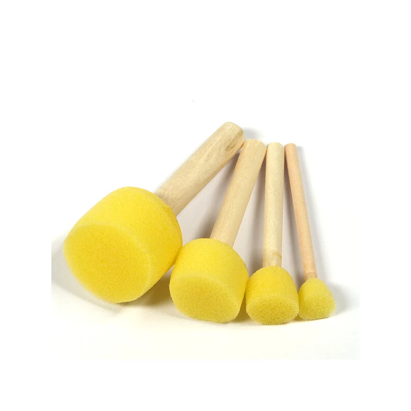 Set de pensule cu burete, rotund - 4 dimensiuni