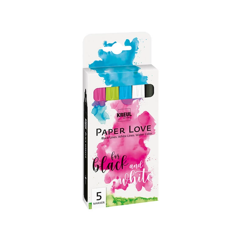 Paper Love marker în set, Kreul, 5 buc