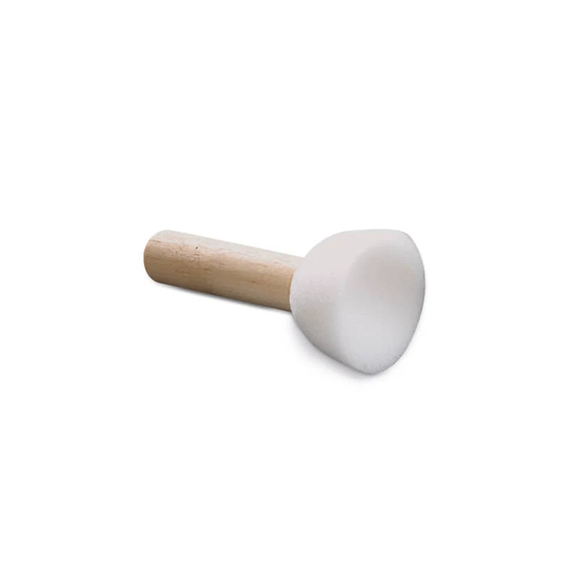 Pensulă de burete, rotundă - 40 mm, albă