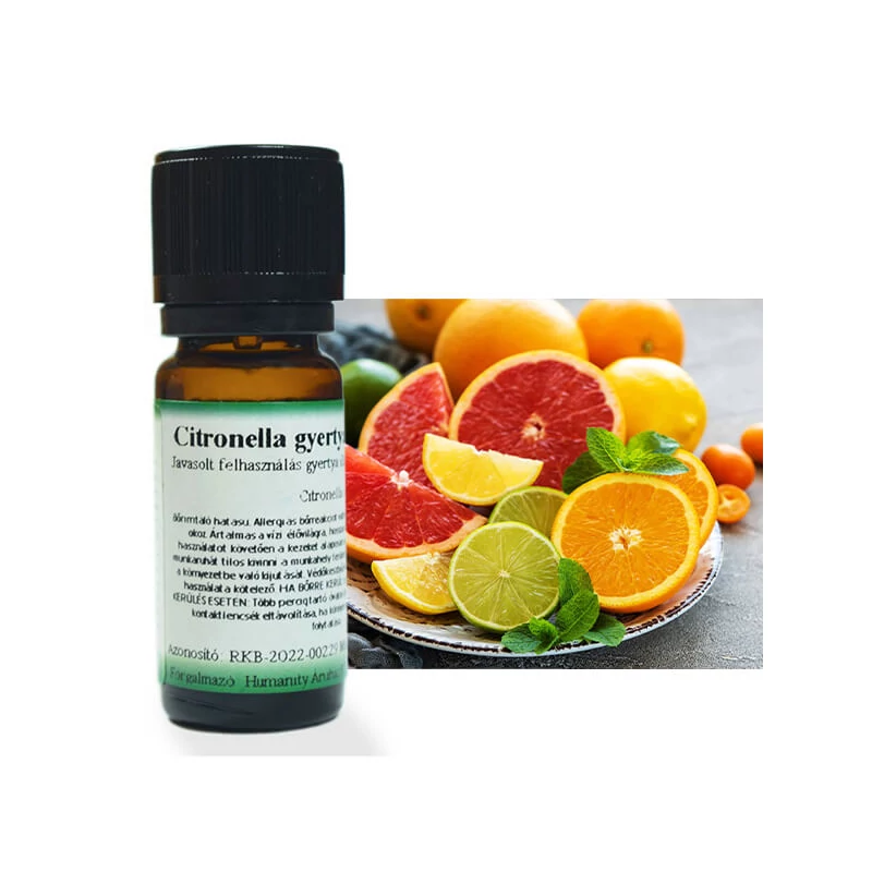 Ulei esențial pentru lumânări, 10 ml - parfum de citronelă