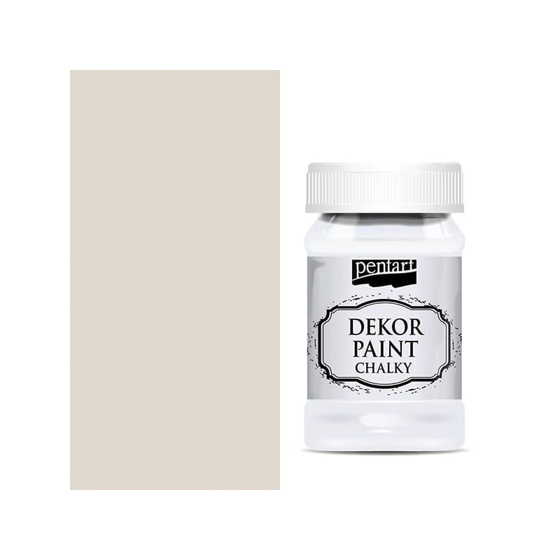 Pentart Dekor Paint Chalky vopsea cretă , 100 ml - alb murdar