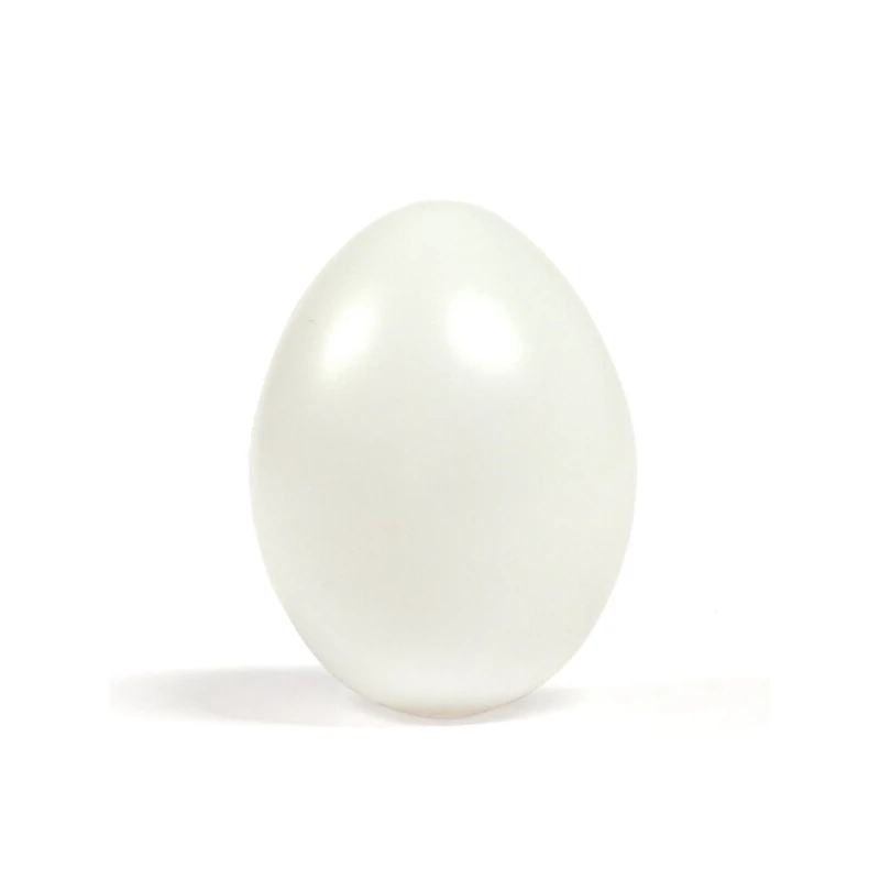 Ou colorat din plastic 6 cm - alb, cu tijă