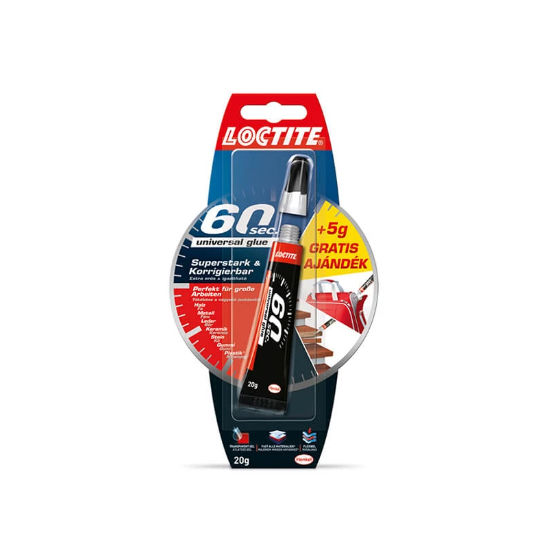 Loctite, 60 sec Gel adeziv universal, 15+5 g