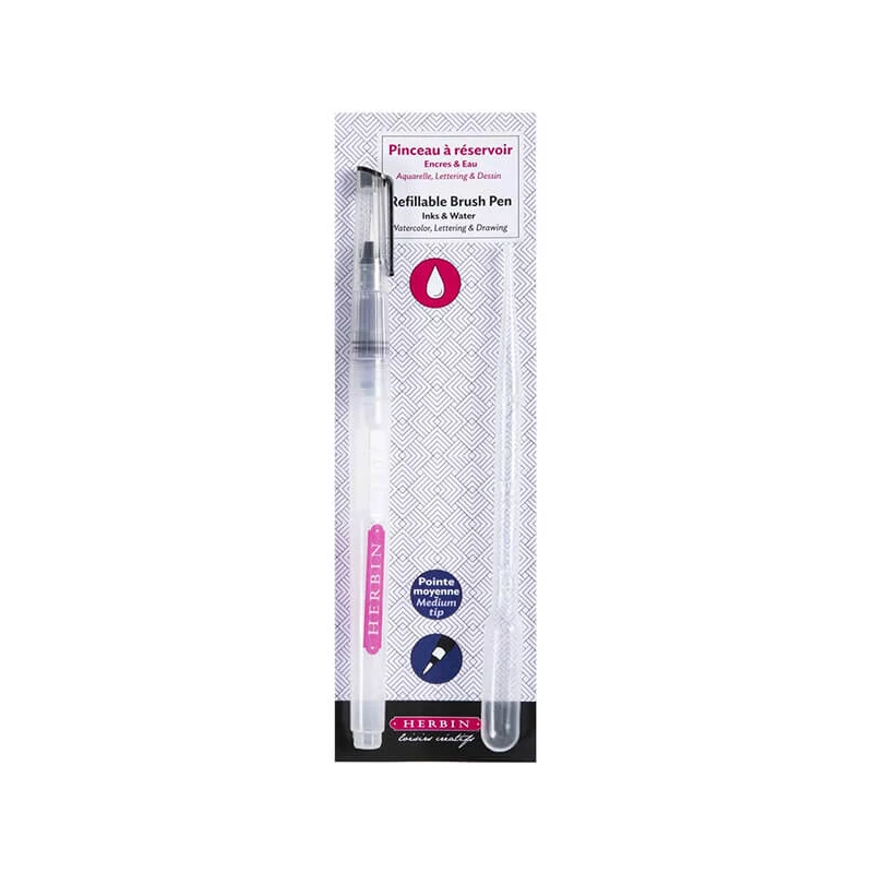 J. Herbin marker tip pensulă reîncărcabilă cu pipetă pentru cerneală - medium