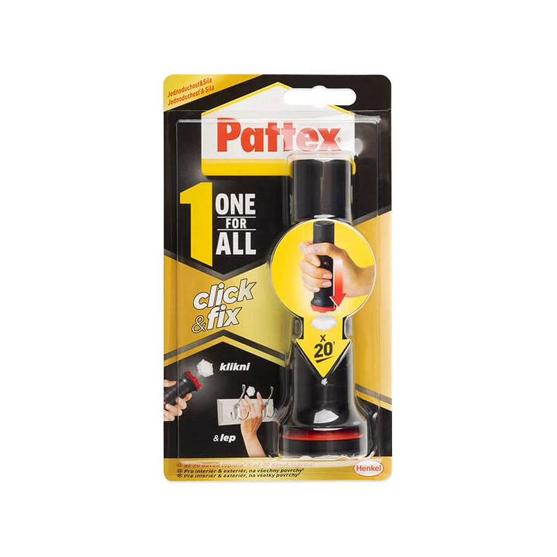 Adeziv de asamblare Pattex One For All Click and Fix, 30 g